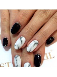 大理石風ネイル