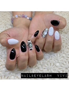 ヴィヴィ(ViVi)/スカルプ2本アート6700円