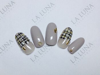 ラルナ ネイルアンドアイラッシュサロン(LA LUNA nail & eyelash salon)/～くすみカラーツイード～