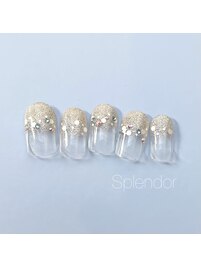 ラメ×グラデーション