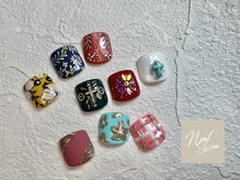 ネイルセッション(nail session)/手描き、パーツ、色々フット