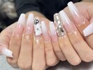 【3D×ビジューネイル】