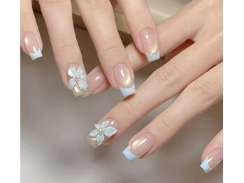 ネイルYMIサロン(Nail.YMI Salon)の写真/【チップの長さ出し対応】デザインの幅が広がる★スラっと綺麗な指先に♪丁寧なケアでモチの良さも◎