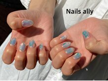 ネイルズアリー 立川店(Nails ally)/氷ネイル×うるうるネイル×春