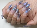 夜空キラキラネイル☆