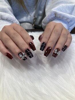 ノーバディ(Nobody)/ボルドー×チェック♪