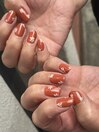 手描き花柄ネイル