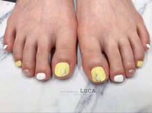 ネイルアトリエルカ(nail atelier LUCA)/W-768 大人可愛いイエローネイル