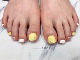 W-768 大人可愛いイエローネイル