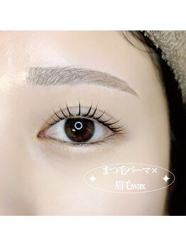 ミア(mia.)/まつ毛パーマ×眉毛wax