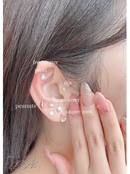 クリーム(Nail Atelier CREAM)/耳つぼジュエリー☆付け放題♪