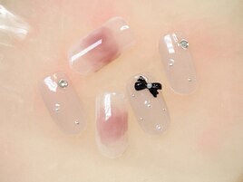 定額B ¥6500 チークネイル