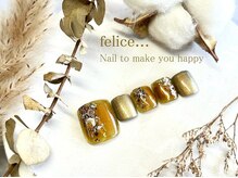 ネイルサロン フェリーチェ(felice)/【定額フットネイル】¥8500
