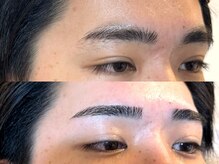 スリーピース(3Peace)/ストレートアーチ眉Before/After