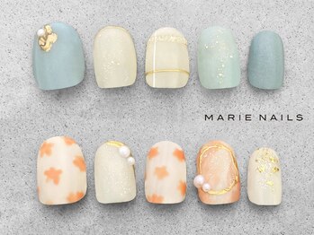 マリーネイルズ ららぽーと磐田店(MARIE NAILS)の写真/★初回オフ無料¥8800!オリジナルアートの種類豊富♪アフターケアも◎!1週間保証付き♪手足同時施術OK