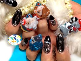 お客様オーダー推し活痛ネイル