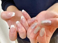 モグネイル(Mogunail)/ちぐはぐネイル　冬ネイル