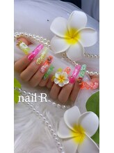 ネイルアール(nail R)/プルメリアキティネイルです♪