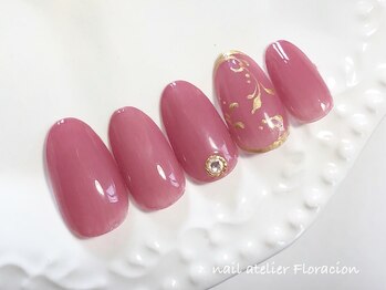ネイルアトリエ フロラシオン/春の定額ネイル オリエンタル