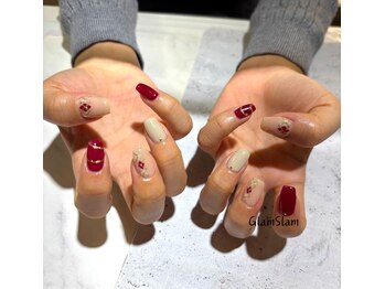 グラムスラム(GLAMSLAM)/アーガイル柄ネイル