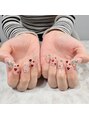 ミヤビネイル(miyabi nail) ハート系のネイルが大好きで、定額によくハートを入れてます!