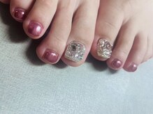 キラリカ(Kirarica)/フット×ビジューネイル