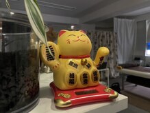 神ほぐし/まねき猫ちゃんがお出迎え♪