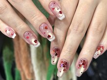 ルナ(LuNa)/バレンタインネイル/ハートホロ