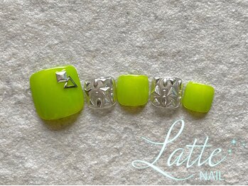 ラテネイル(Latte Nail)/10月定額デザイン Foot ver.