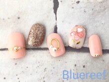 ネイルアンドまつげエクステ ブルーリーフ 四谷三丁目店(Blue Reef)/シェルフラワーネイル