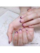 マリーネイル(Marie nail)/#ミラーフレンチネイル♪￥7700