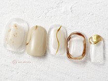 ネイルメゾン 渋谷店(NAIL MAISON)/べっ甲ミラーニュアンス￥5800