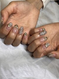 120分やり放題・ツイードネイル