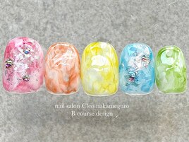 【8月】カラフル夏ネイル
