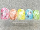 【8月】カラフル夏ネイル