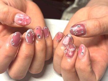 ザ バームシックス 銀座三丁目店(THE BALM six)/ピンクネイル/韓国っぽネイル