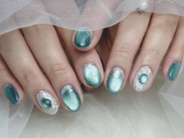 宝石風ネイル