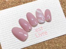 エストリブレ(estLivre)/大理石ネイル