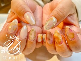 イエローニュアンスネイル