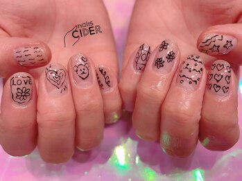 ネイルズサイダー(nails CIDER)/らくがき
