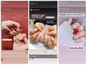 ナイスネイル 自由が丘店/お客様Instagram