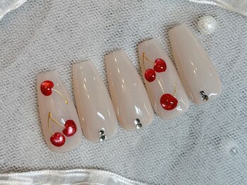 レア(le`a)/さくらんぼネイル♪