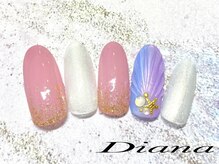 ディアナ ひたちなか高場店(DIANA)/定額ネイル　7,700円　A‐094