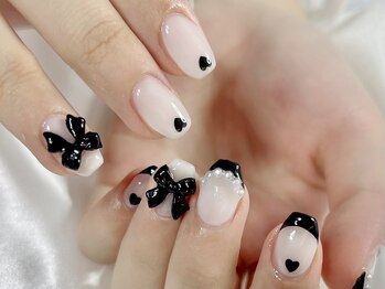 白黒ガーリーデザイン*