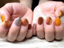 アミュリー ネイル アトリエ(Amury nail atelier)/べっこう ニュアンス ちぐはぐ