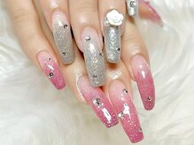 リベレ 心斎橋店(LIBELLE)/2026成人式ネイル/長さだし/ラメ