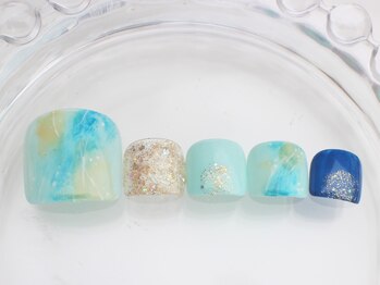 ネイルサロン あかねいろ/夏色 エスニック フット
