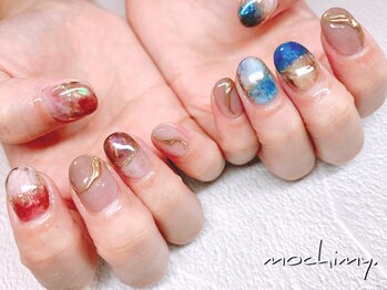 モチミィ(mochimy.)/*キラキラニュアンスネイル*