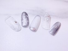 グラマーネイル(Glamor nail)/スノー×シルバー
