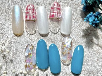 アンリーフ高田馬場店(an leaf)/ツイード×キラキラシェル